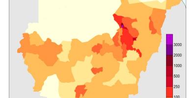 خريطة السودان السكان
